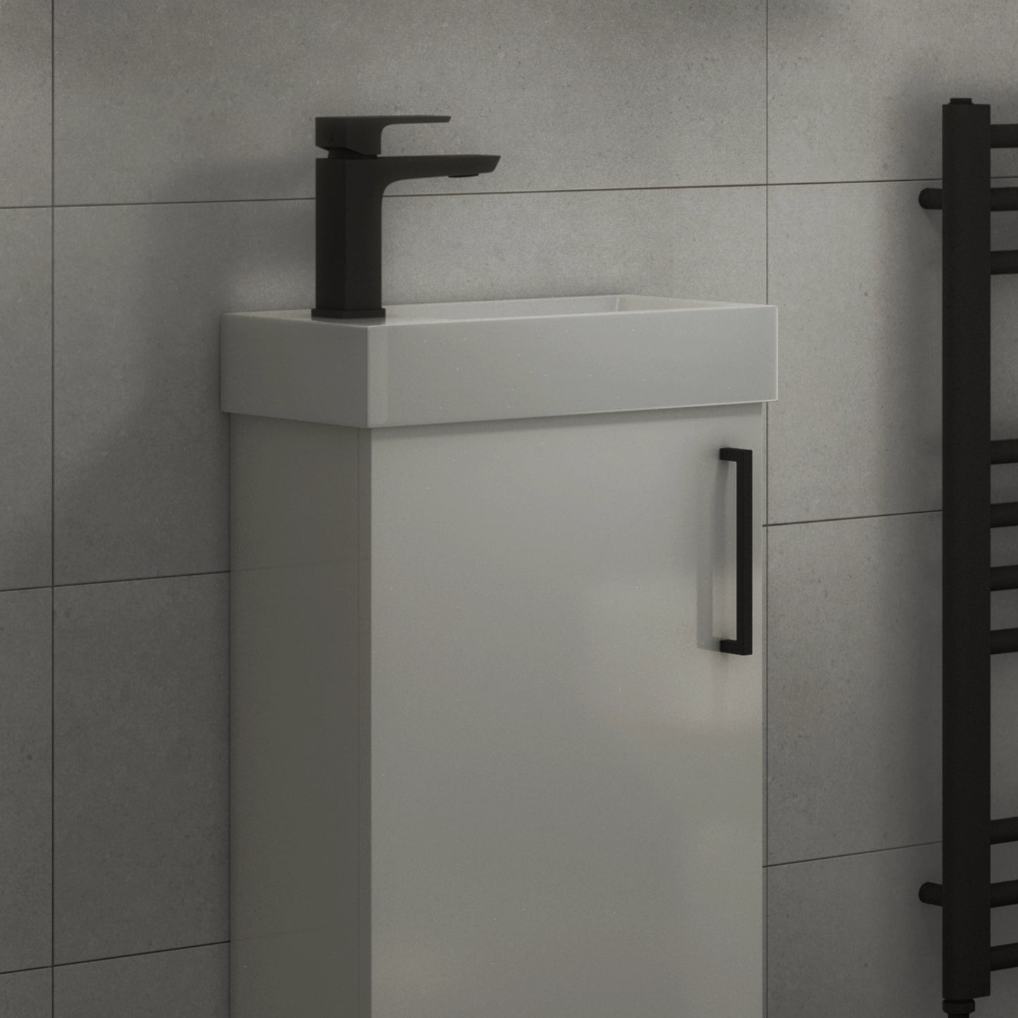 Hazeley Electroplated Mini Mono Basin Mixer w/ Pop Up Waste - Black