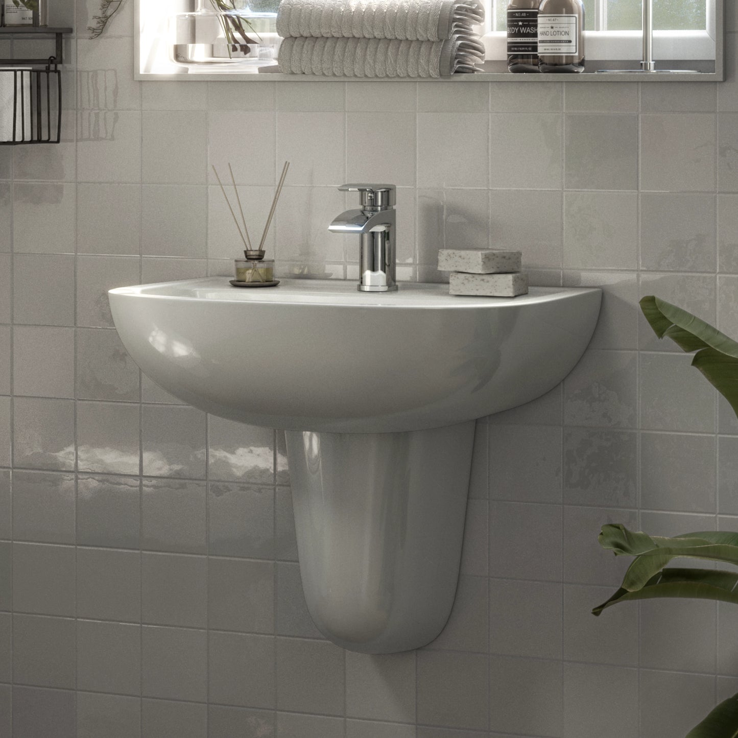 Linford Mono Basin Mixer with Pop Up Waste - Chrome