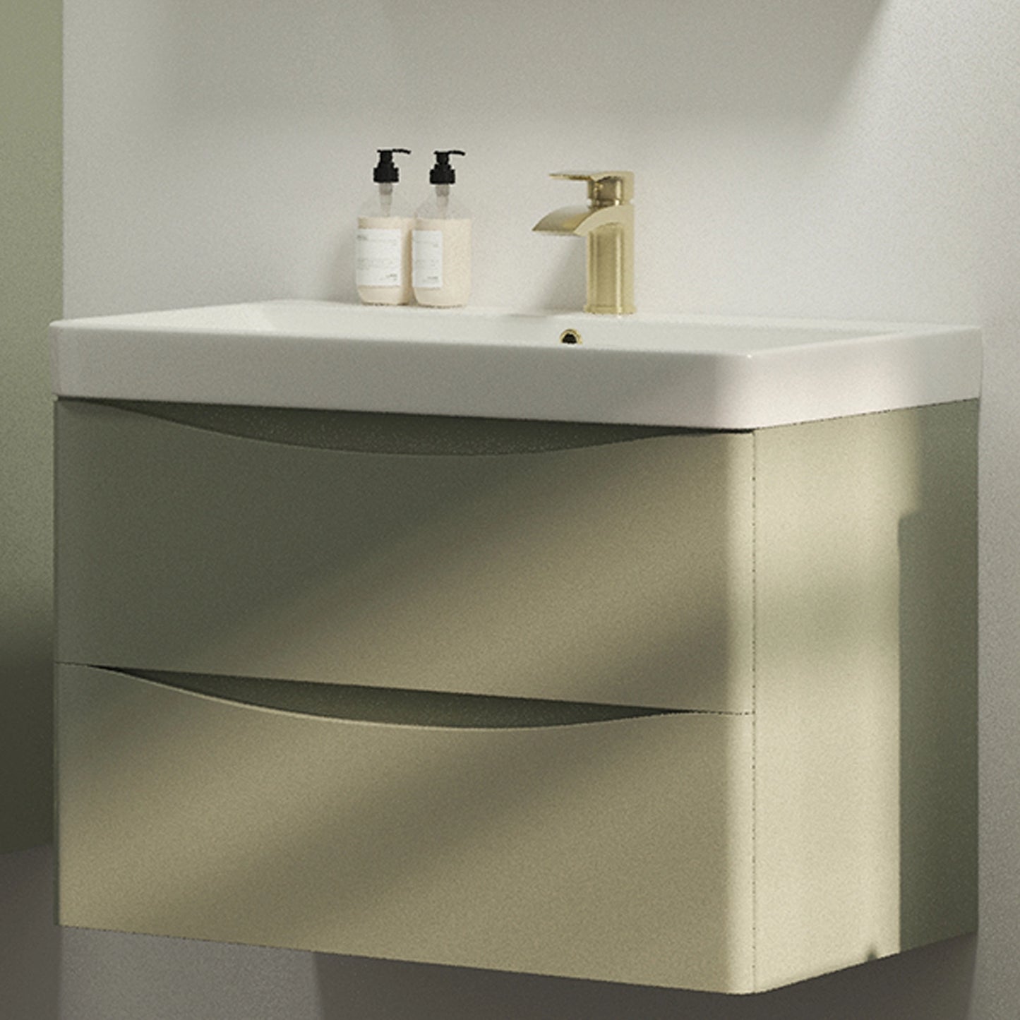 Linford PVD Coated Mono Basin Mixer with Pop Up Waste - Brushed Brass
