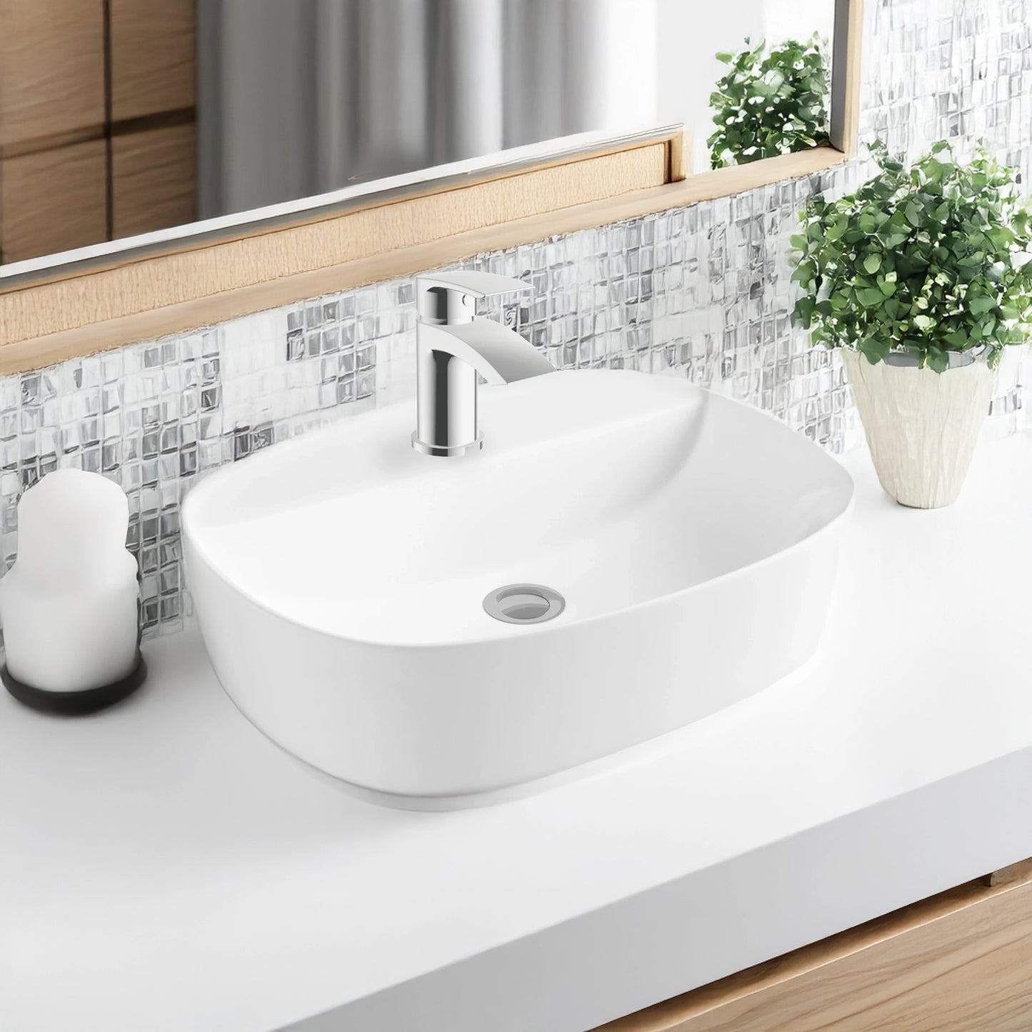 Willen 500mm Round Freestanding Bowl Basin - White