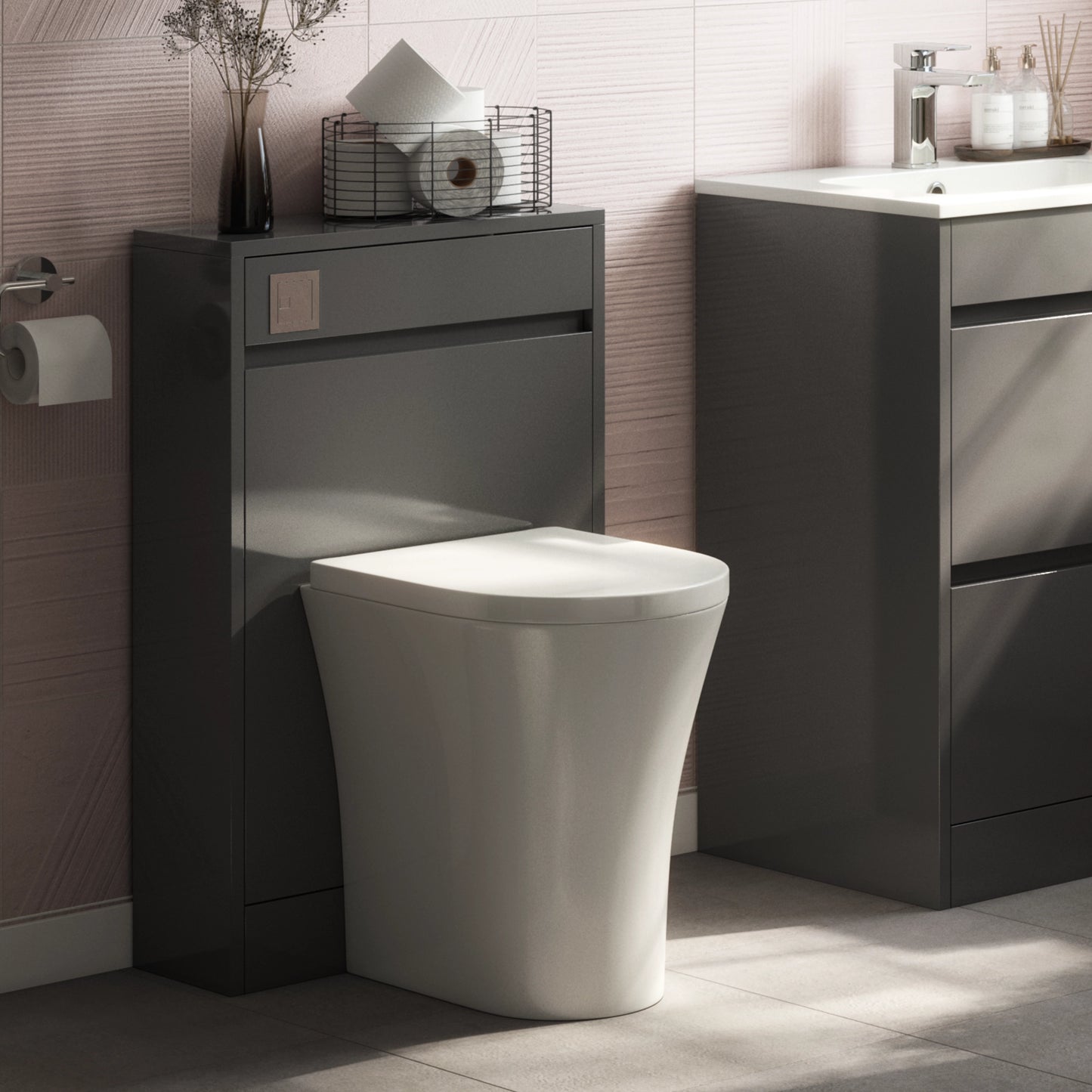 Willen Rimless Back To Wall WC Pan - White