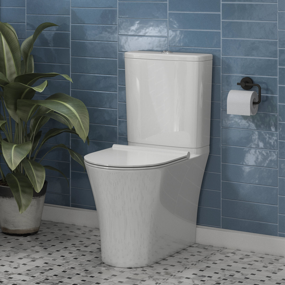 Willen D Shape Slim Soft Close Seat - White