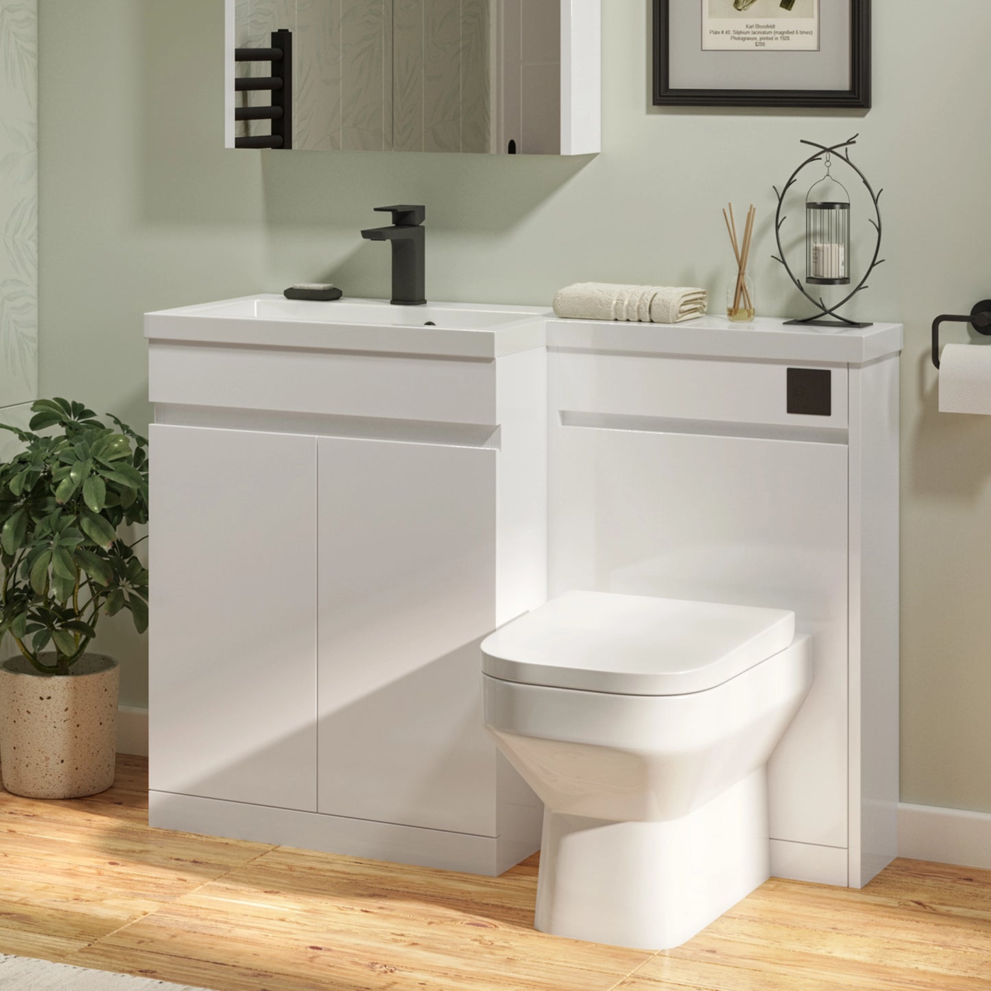 Lodge Square Wrapover Soft Close Seat - White