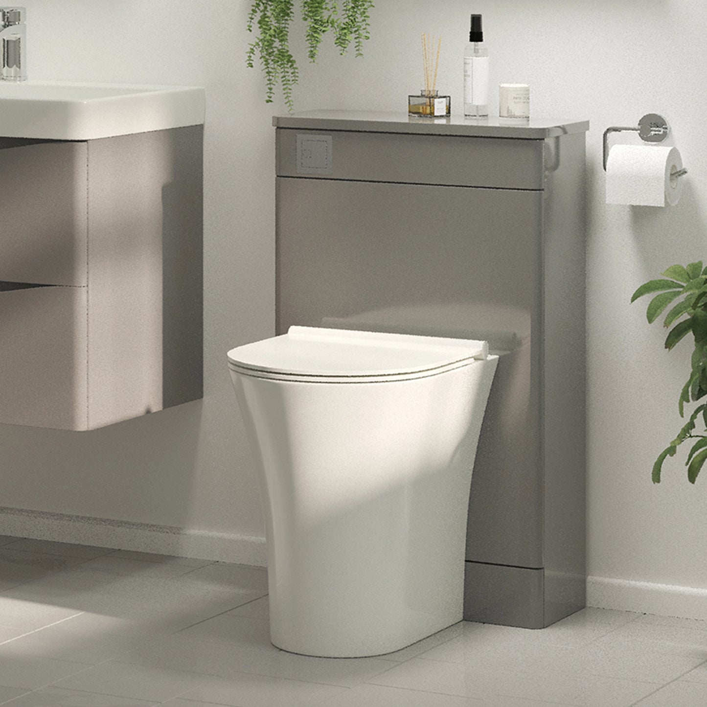 Oxley 500mm x 830mm x 220mm WC Unit Only - Matt Grey
