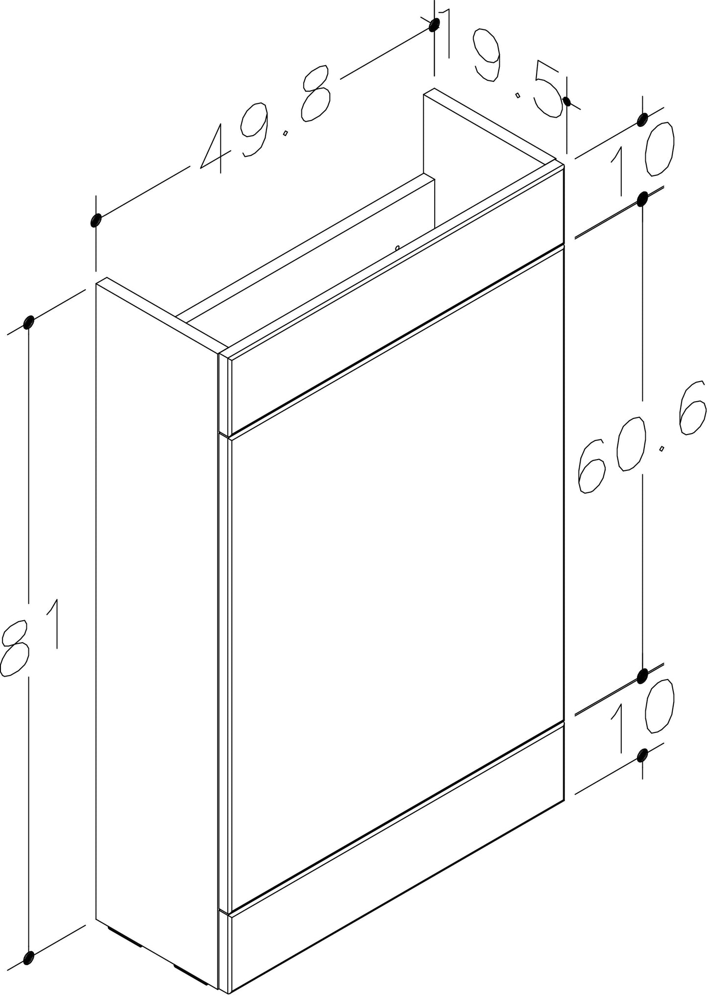 Shenley 11107mm x 390mm 1 Tap Hole Left Handed L Shape Gelcast Basin - White