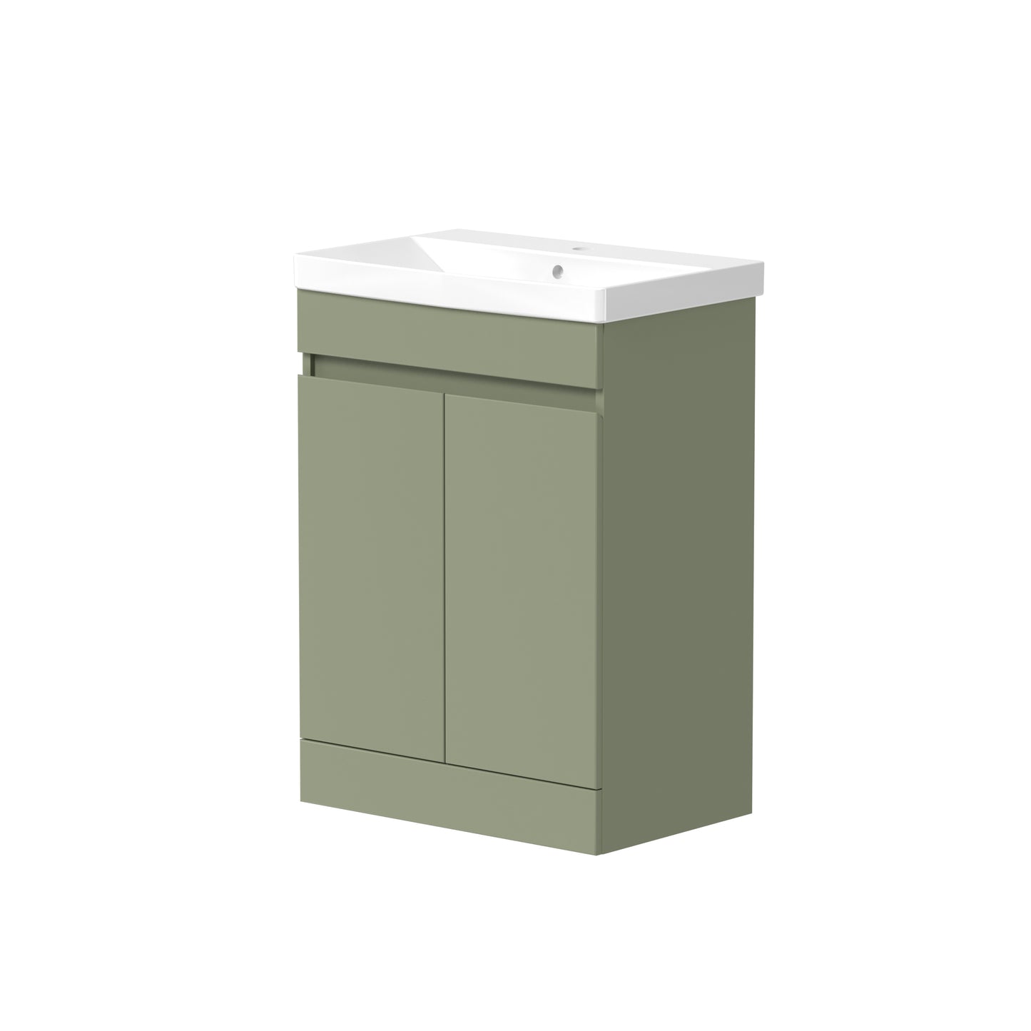 Shenley 1107mm x 390mm 1 Tap Hole Right Handed L Shape Gelcast Basin - White
