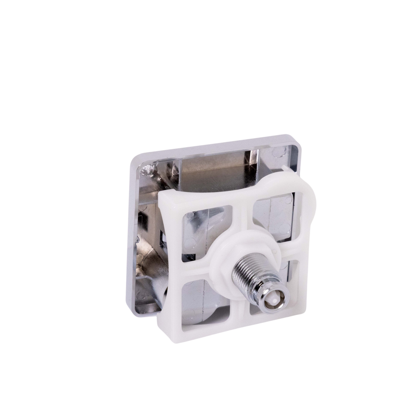 240mm x 120mm Square Dual Flushplate - Chrome
