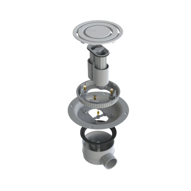 Swan By Impey Vinyl Drain Gravity Horizontal - Grey