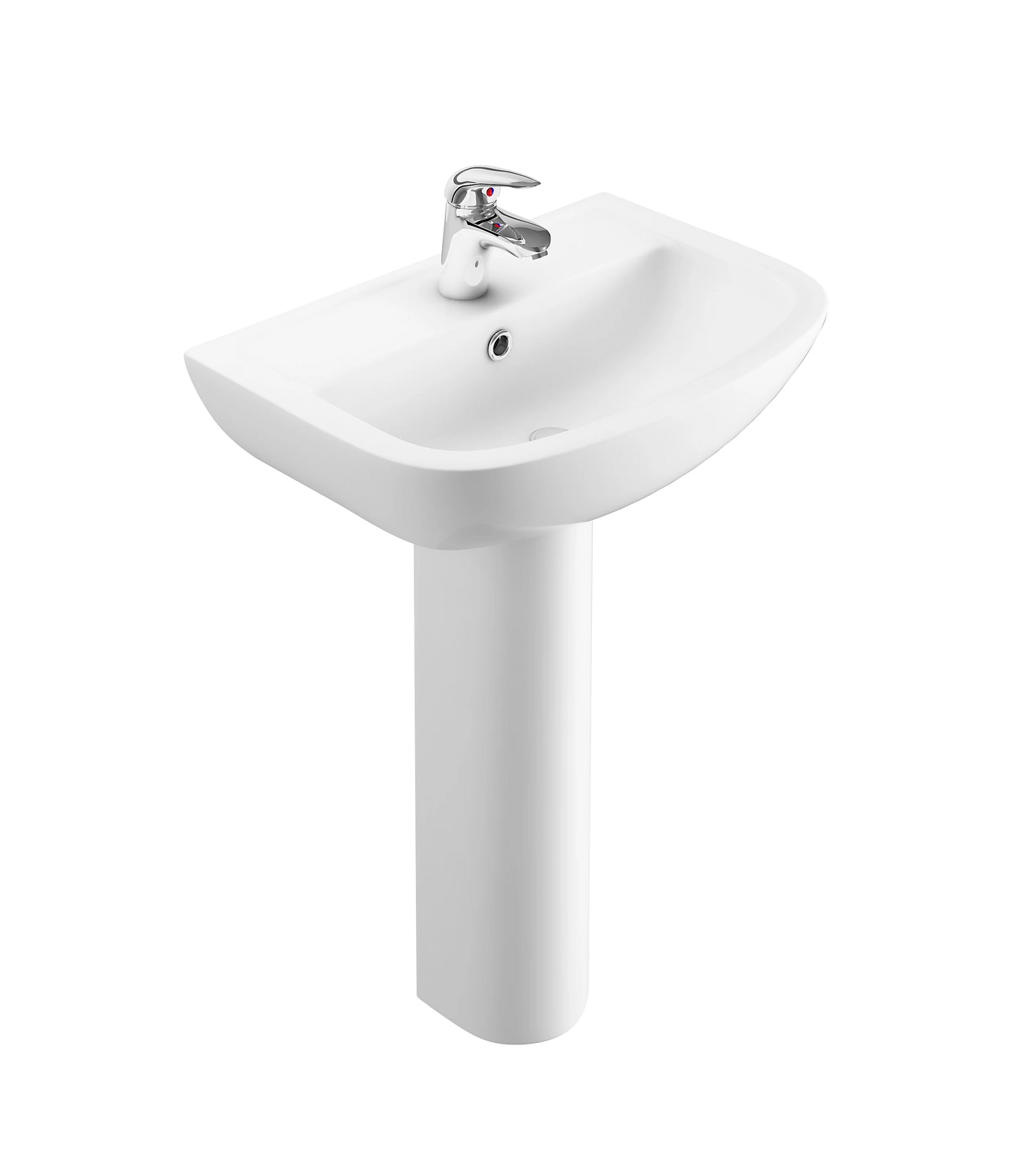 Swan Howe 550mm x 390mm 1 Tap Hole Basin - White