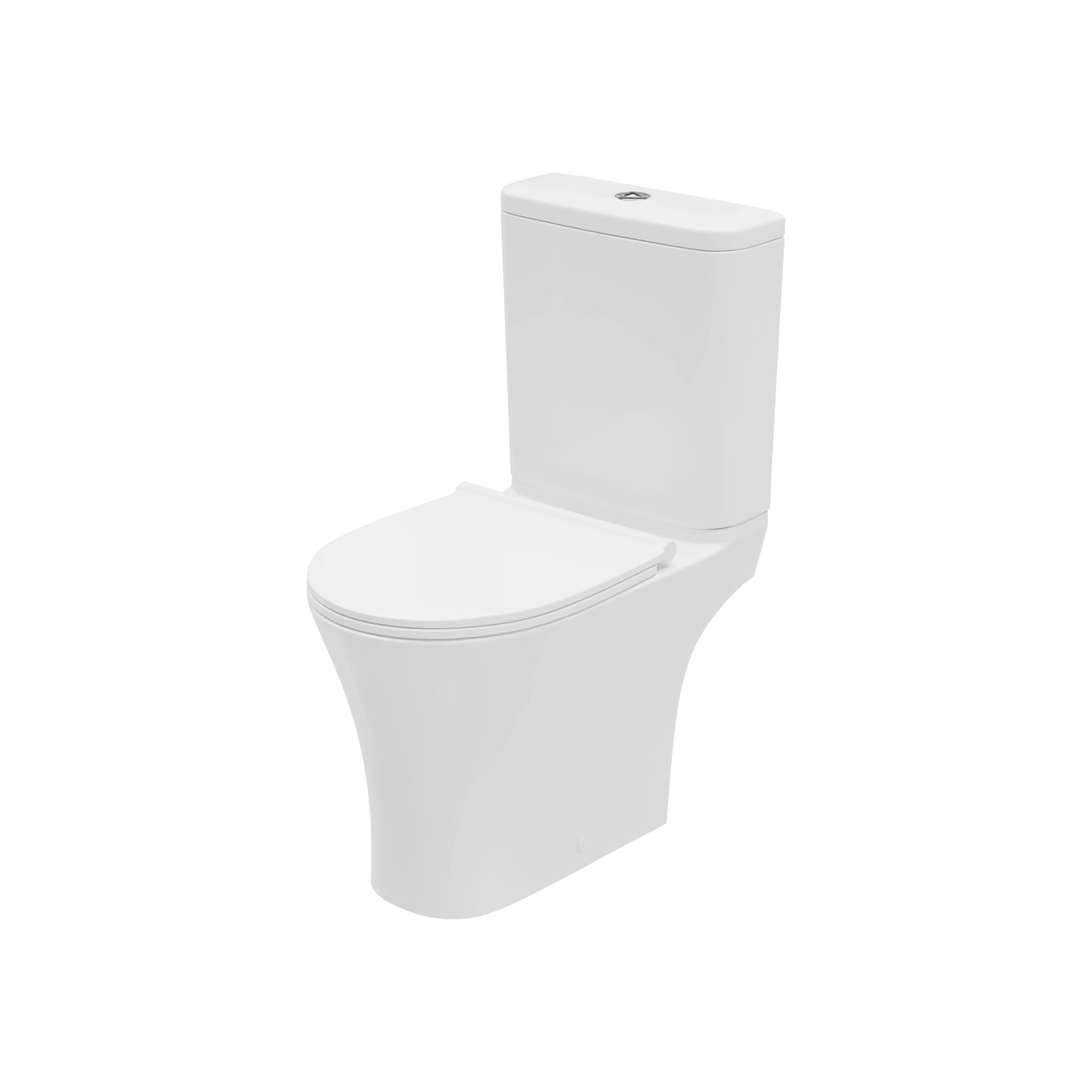 Swan Willen Rimless 400mm x 600mm x 355mm Close Coupled Open Back WC Pan - White