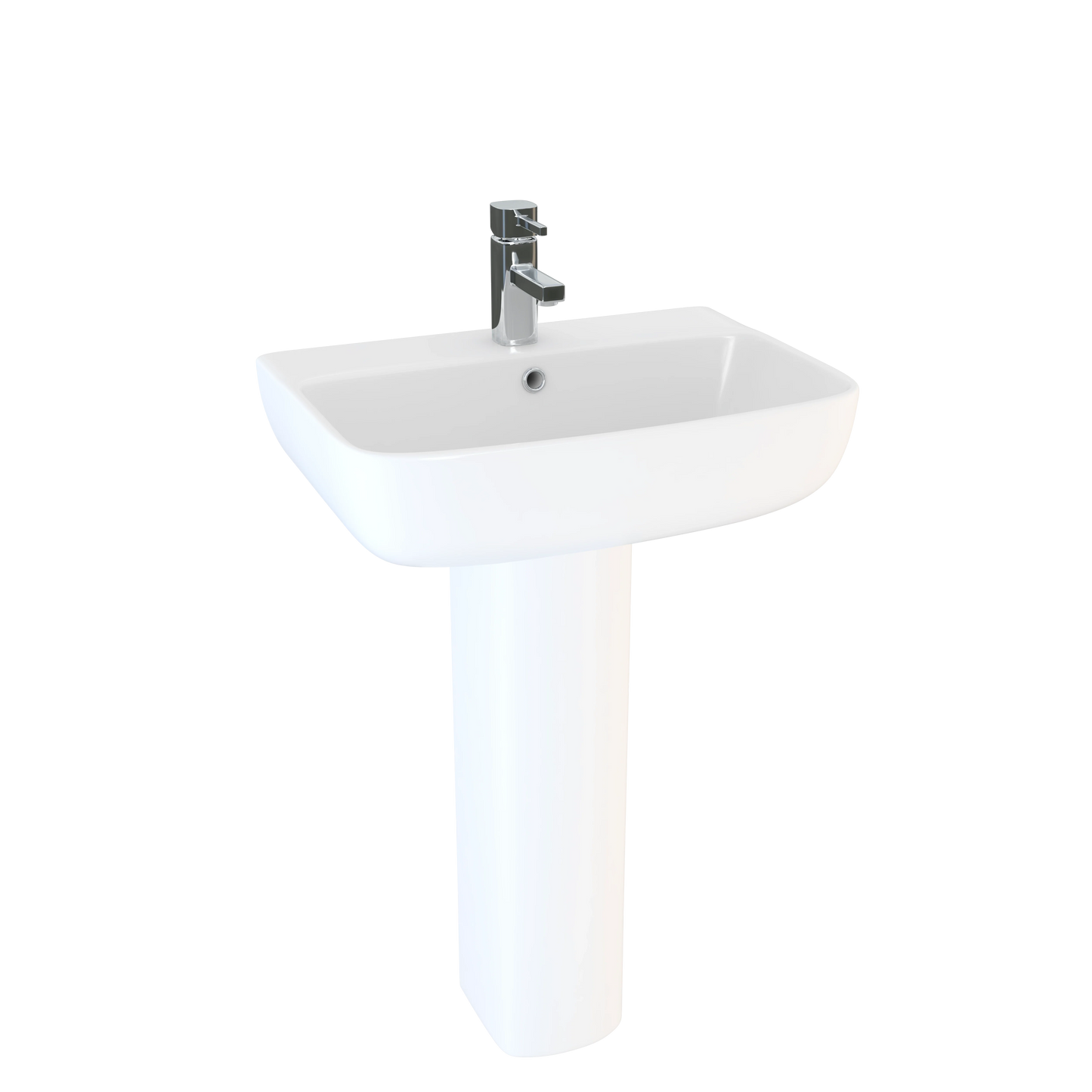 Swan Lodge 550mm Thin Lipped Square Basin