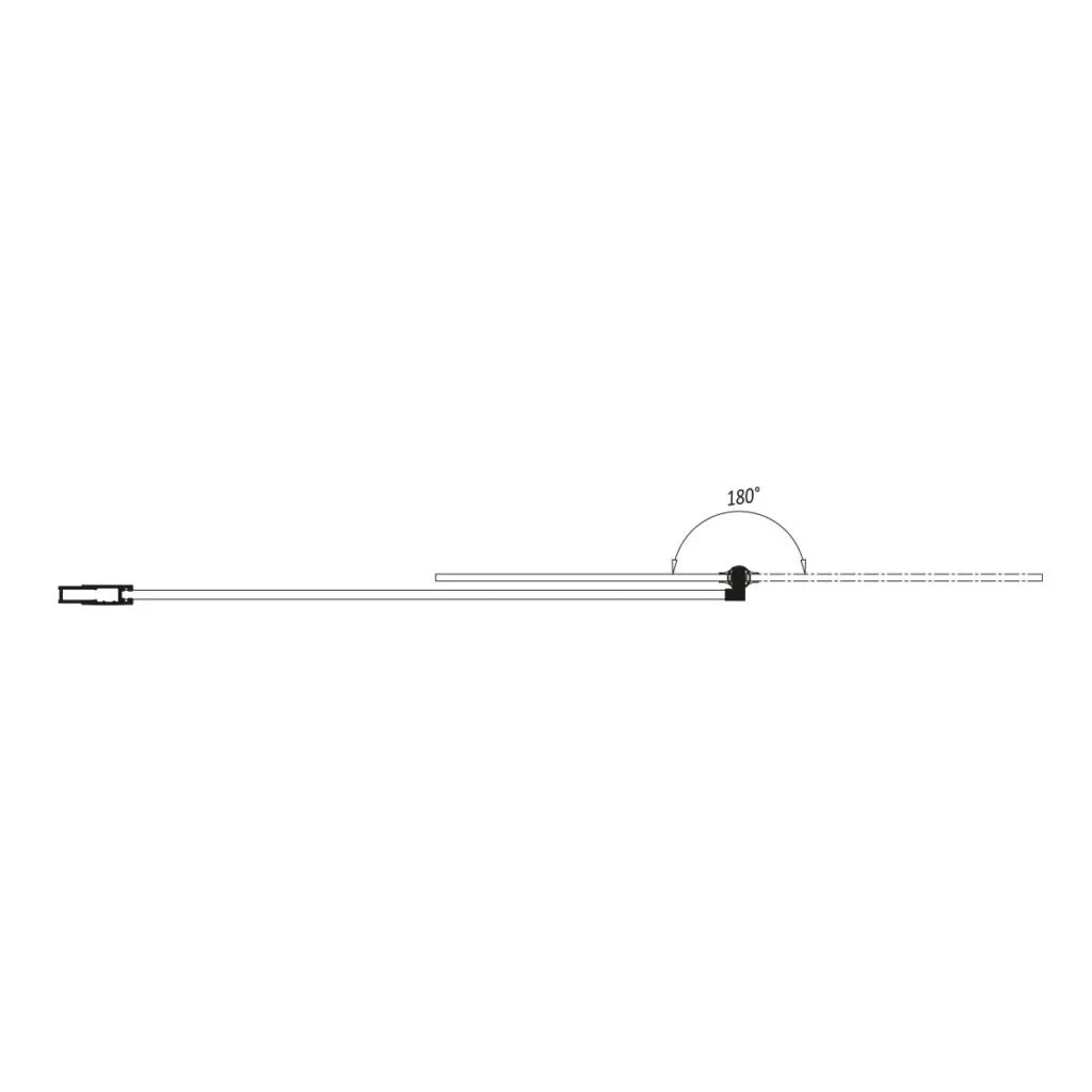 Swan Walton 300mm x 2000mm x 6mm Return Panel - Black