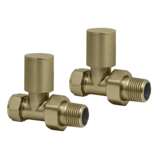 Swan TMV Non-Thermostatic Straight Valve - Brushed Brass
