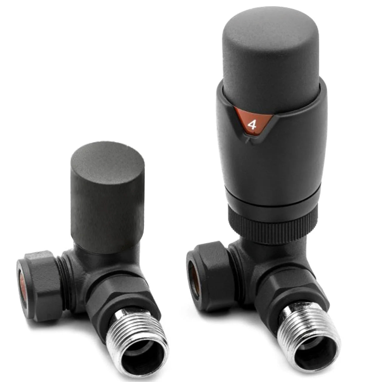Swan TMV Thermostatic Corner Valve - Anthracite