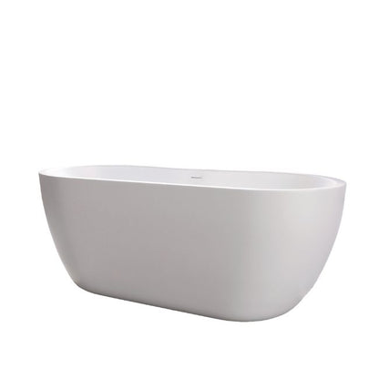 Stowe 1555mm x 750mm Freestanding Bath - Gloss White