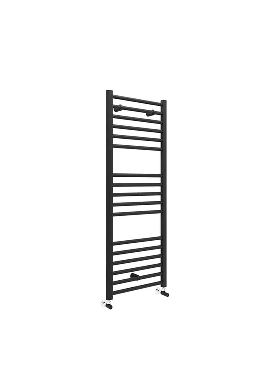 Campbell Straight Matt Black Towel Warmer