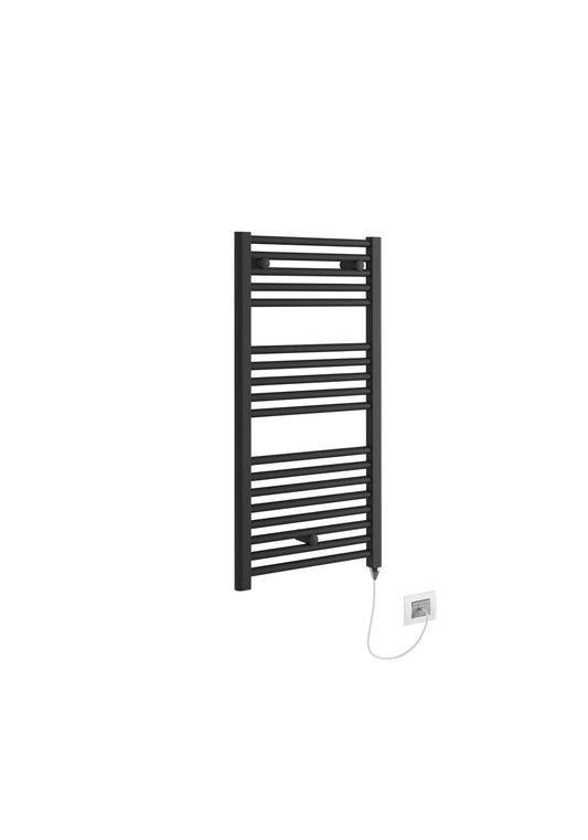 Campbell Electric Matt Black Towel Warmer