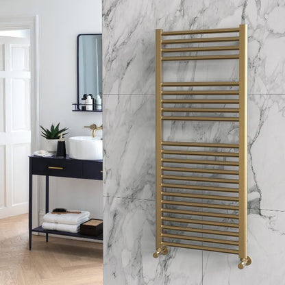 Bletcham Ladder Brushed Brass Towel Warmer
