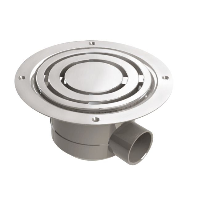 Swan By Impey Vinyl Drain Gravity Horizontal - Chrome