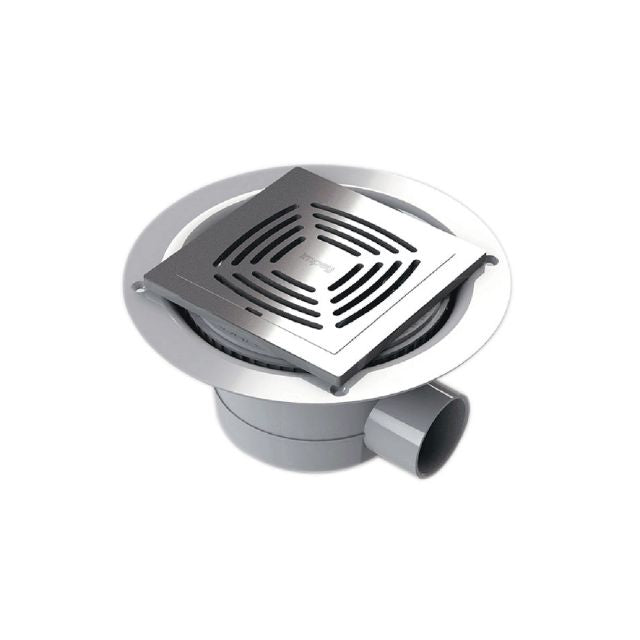 Swan By Impey Square Drain Slot Brushed Stainless Steel Horizontal