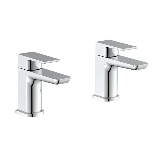 Hazeley Bath Pillar Taps Pair - Chrome