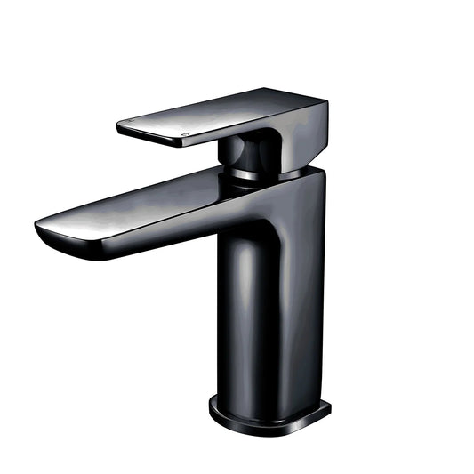 Swan Hazeley Electroplated Mono Basin Mixer w/ Pop Up Waste - Black