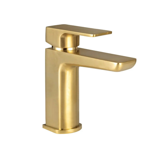 Swan Hazeley PVD Coated Mono Basin Mixer w/ Pop Up Waste - Brushed Brass