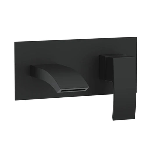 Linford Electroplated Wall Mounted Bath Filler - Black