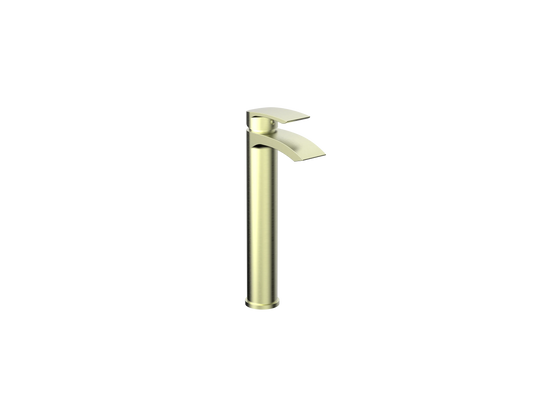 Swan Linford PVD Coated Tall Mono Basin Mixer w/ Pop Up Waste - Brushed Brass