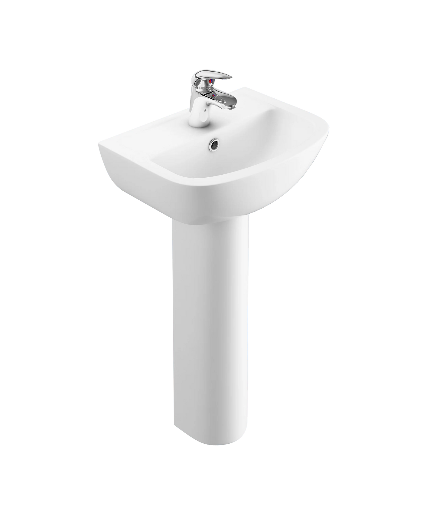 Swan Howe 455mm x 340mm 1 Tap Hole Basin - White