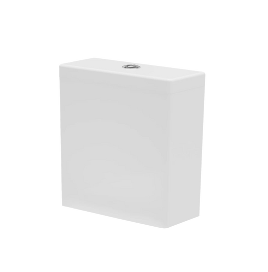 Swan Howe Round 390mm x 375mm 6/4L Dual Flush Cistern & Mechanism - White