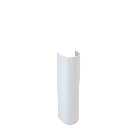 Swan Willen Round 680mm x 185mm Full Pedestal - White