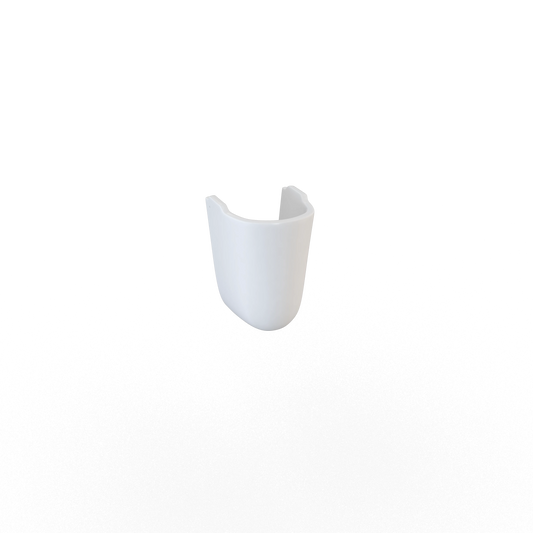 Swan Willen 350mm x 225mm Semi Pedestal - White
