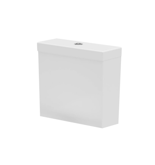 Swan Lodge Square 380mm x 380mm 6/4L Dual Flush Cistern & Mechanism - White