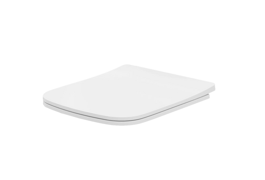 Swan Lodge Square Sandwich Soft Close Seat  - White