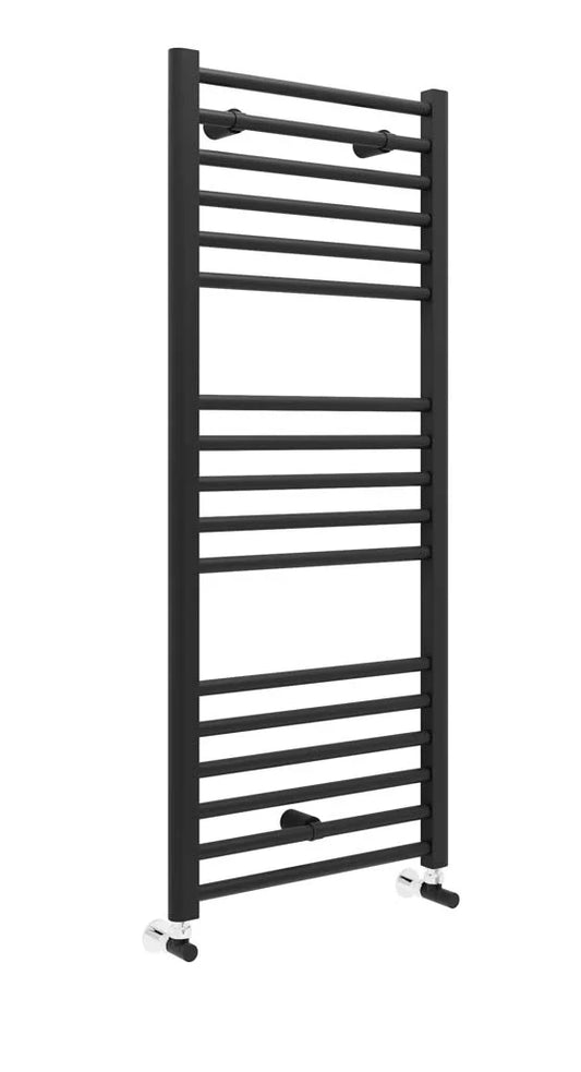 Swan Campbell Straight 1600 x 400mm Towel Warmer - Matt Black