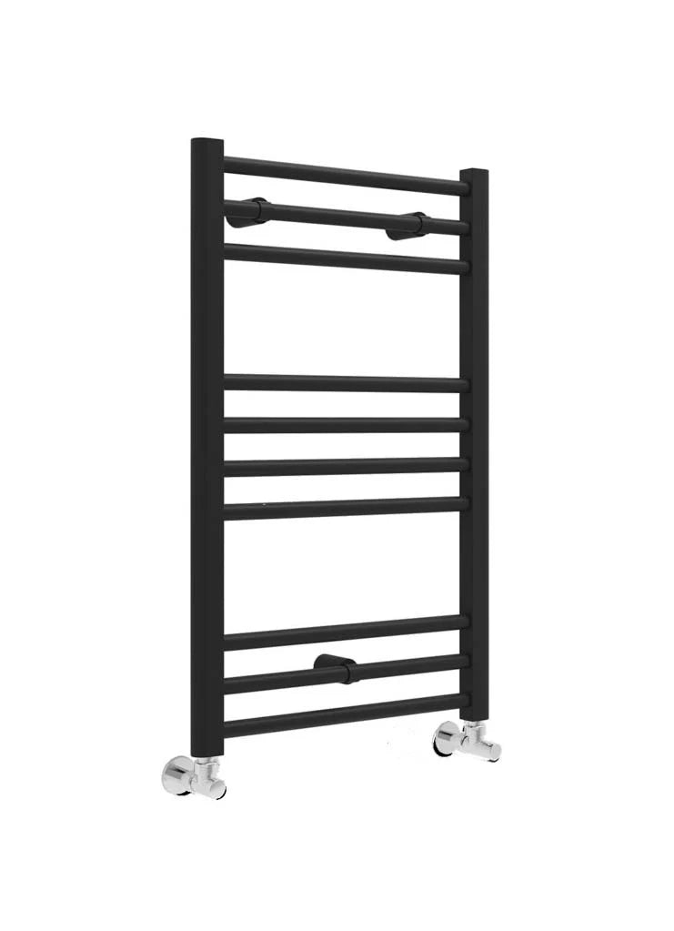 Swan Campbell Straight 800 x 600mm Towel Warmer - Matt Black