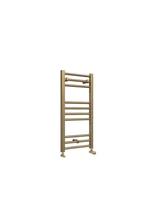 Swan Campbell Straight 800 x 400mm Towel Warmer - Brass