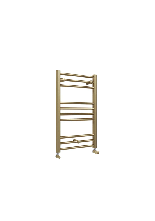 Swan Campbell Straight 800 x 500mm Towel Warmer - Brass