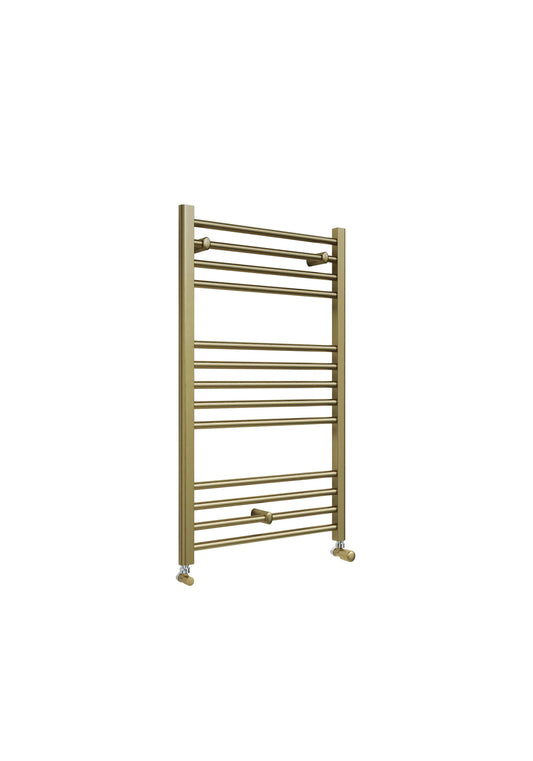 Swan Campbell Straight 1000 x 600mm Towel Warmer - Brass