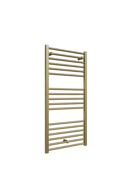 Swan Campbell Straight 1200 x 600mm Towel Warmer - Brass