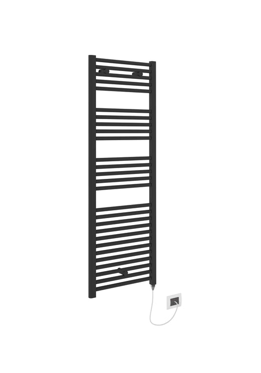 Swan Campbell Electric 1375 x 480mm Towel Warmer - Matt Black